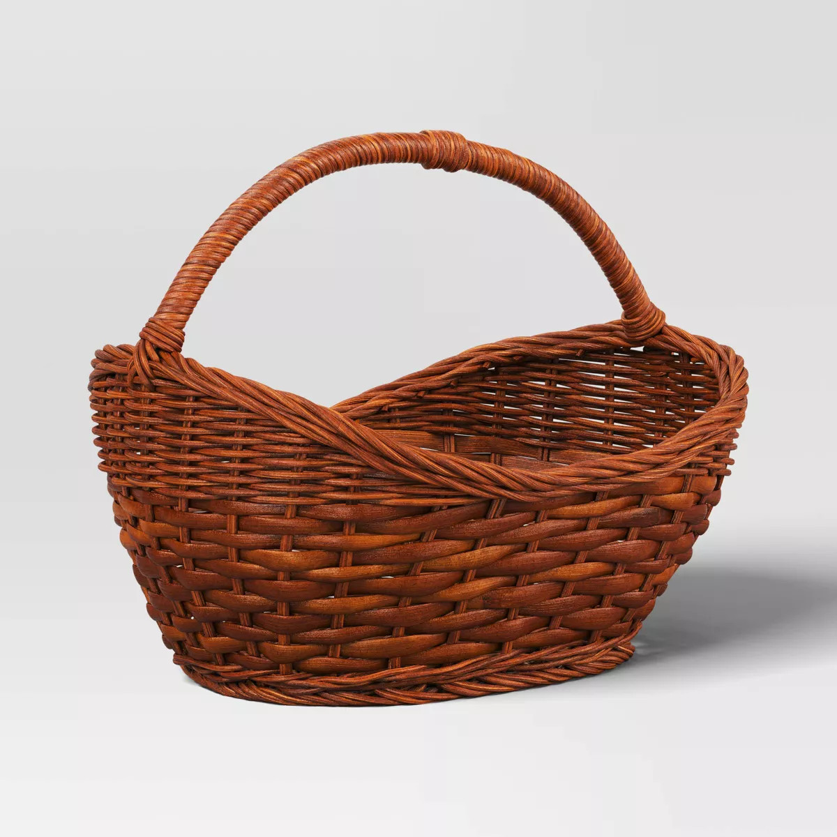Woven Decorative Basket with Handle Brown - Threshold™ | Target
