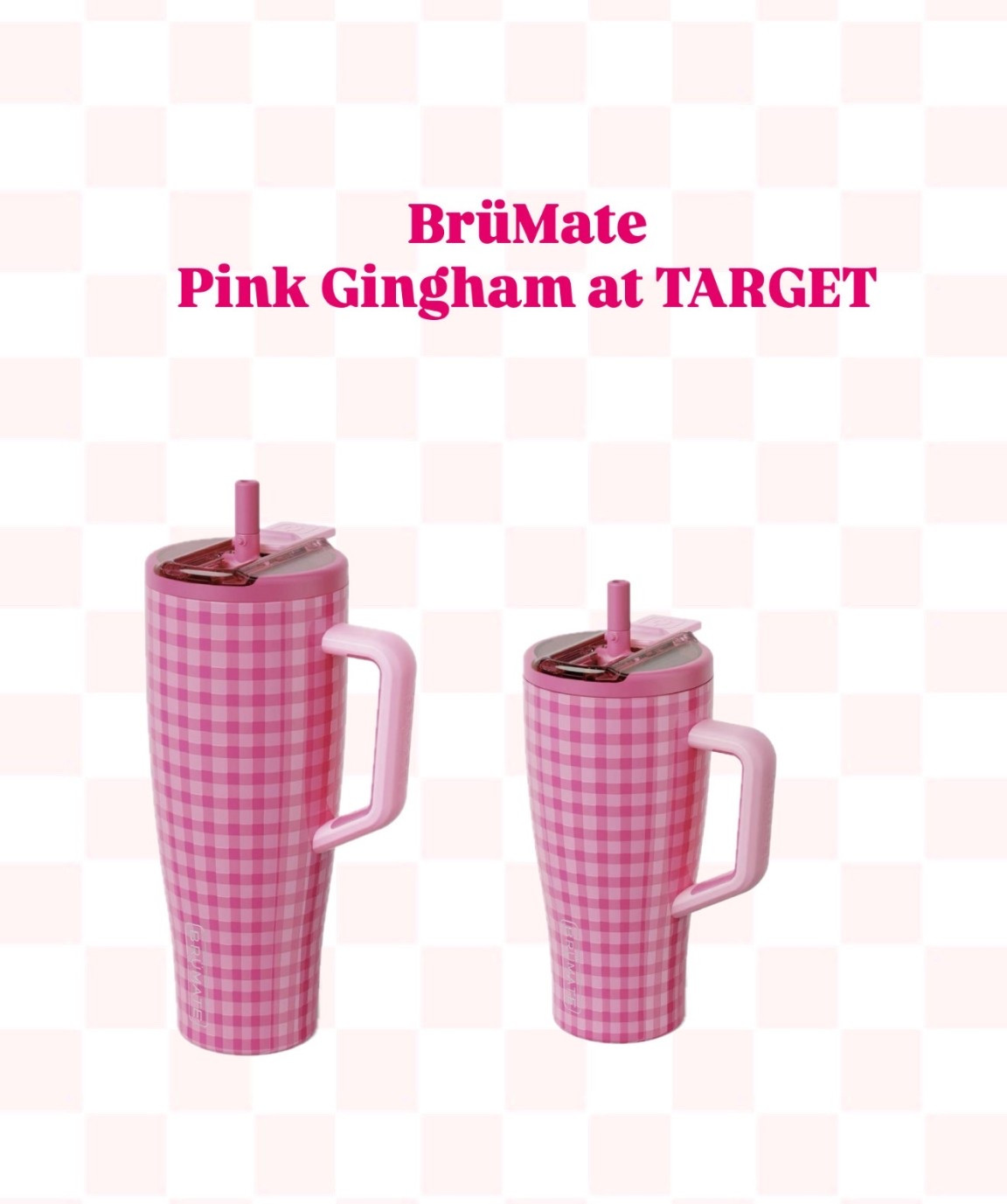 Target launched BrüMate limited gingham print! Run! 