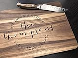 Wedding Cutting Boards - Personalized Engraved Cutting board, Housewarming Gift, Anniversary Gift, E | Amazon (US)