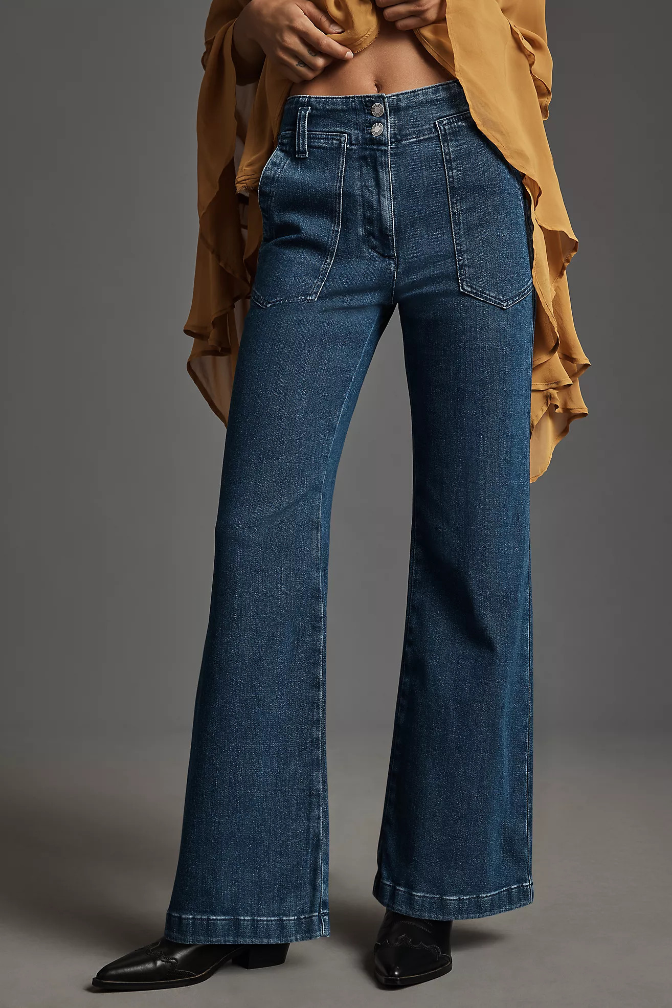 The Naomi High-Rise Wide-Leg Jeans by Maeve | Anthropologie (US)