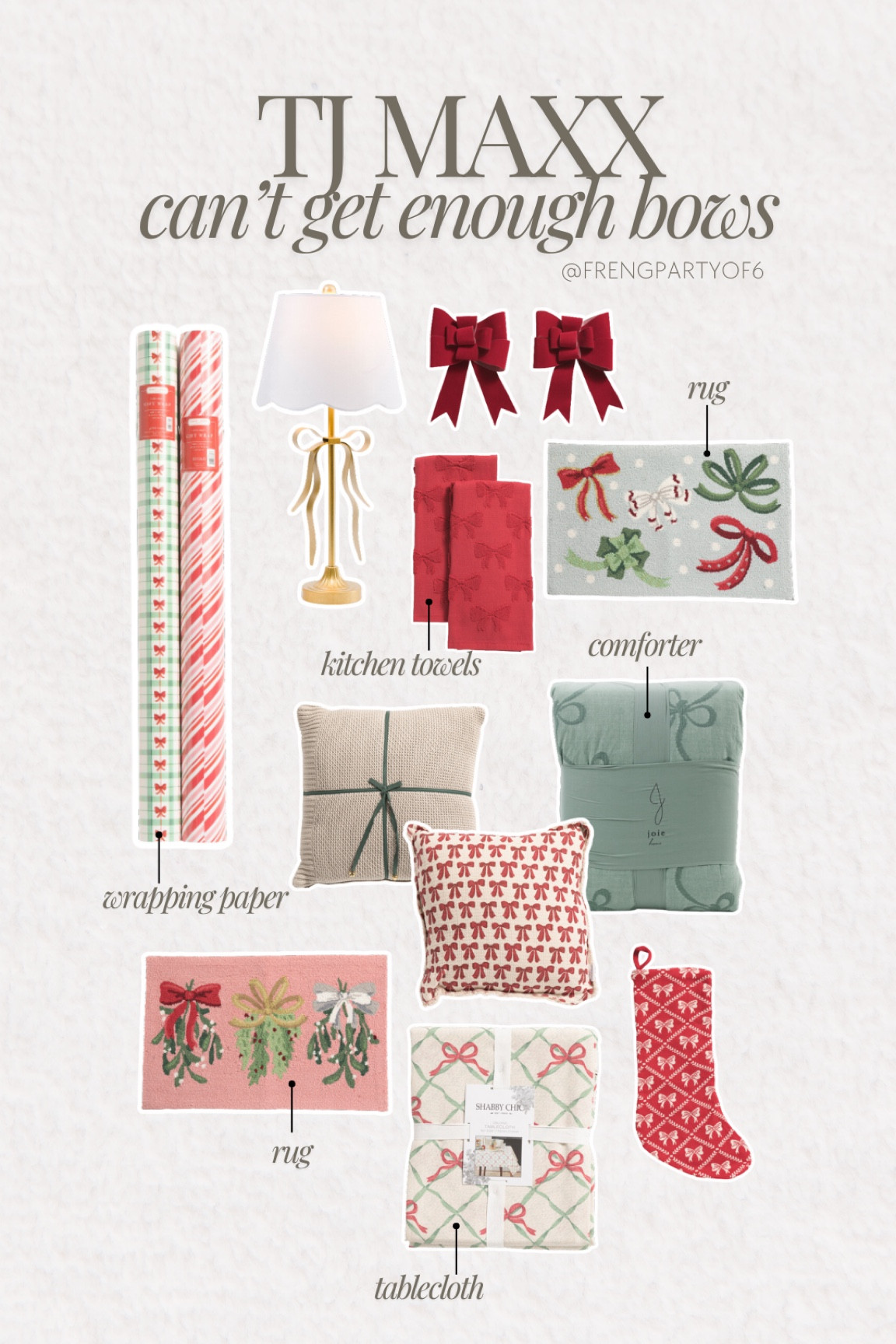 Can’t get enough of these bows for Christmas! TJ Maxx has a ton of good options! The green comforter and kitchen towels 😍🤌

#LTKHome #LTKFindsUnder50 #LTKSaleAlert