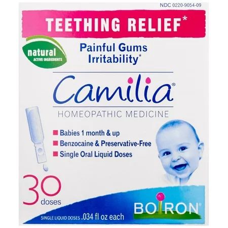 12 Pack Boiron Camilia Teething Relief, 30 Count Ea (0.034 fl oz each) | Walmart (US)