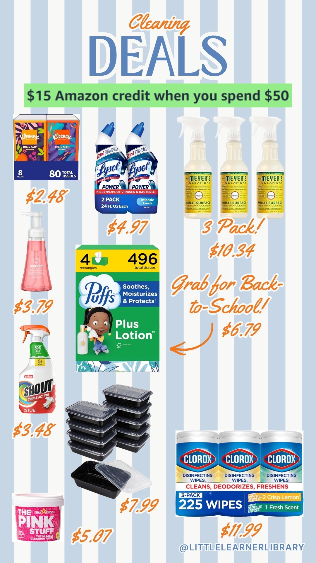 Cleaning products on sale for prime day!  Spend $50, get $15! #cleaningproducts #primeday #primedaydeals #salealert #amazonprimeday

#LTKSaleAlert #LTKHome #LTKmomlife