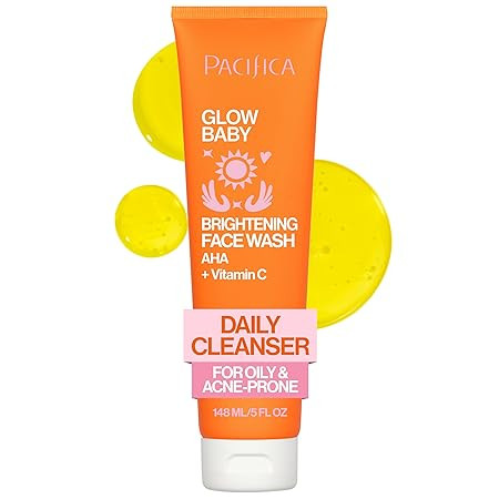 Pacifica Glow Baby Brightening Facial Cleanser 5oz – Vitamin C & Glycolic Acid (AHA) Face Wash ... | Amazon (US)