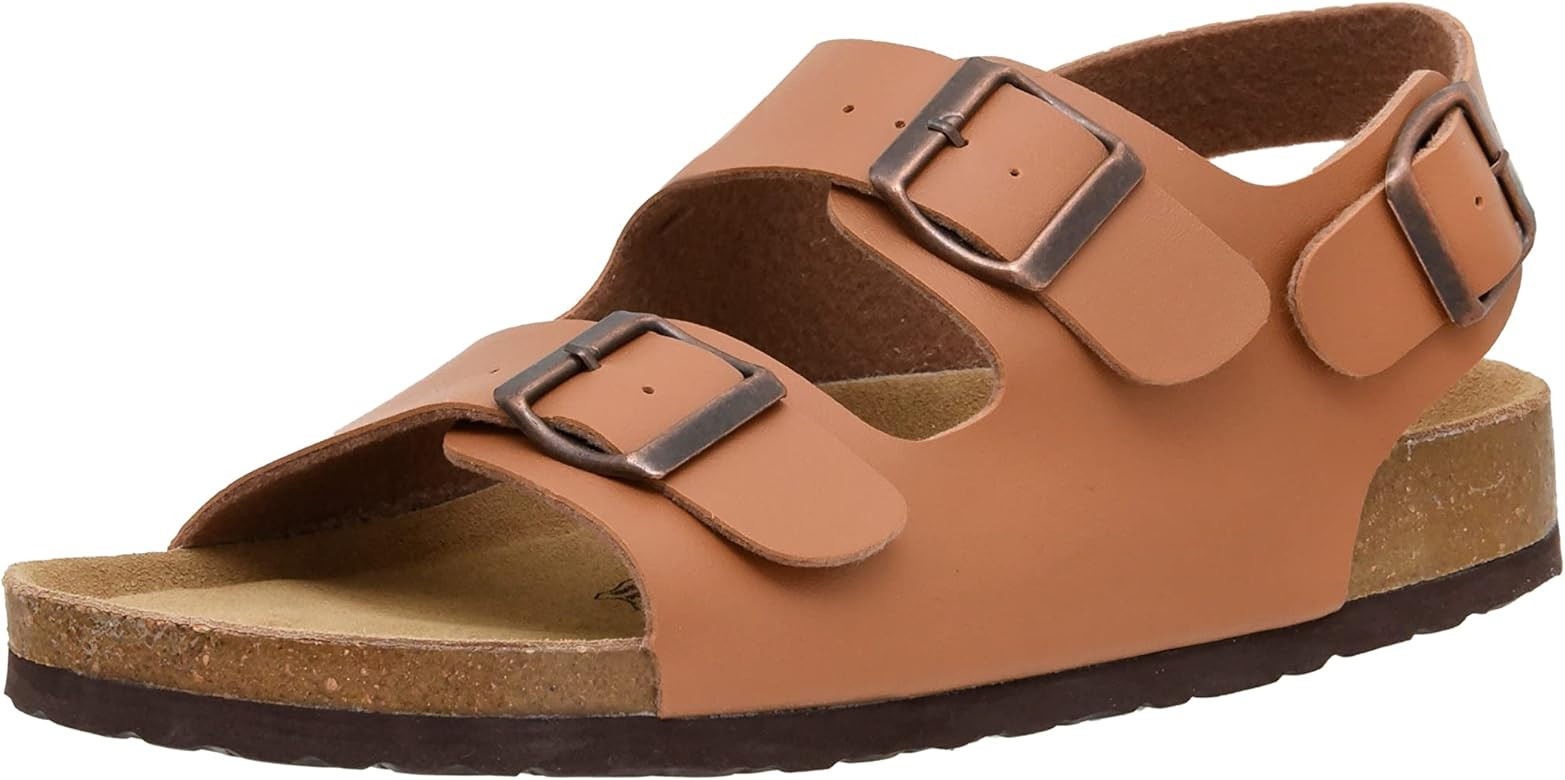CUSHIONAIRE Men's Leland Cork footbed Sandal with +Comfort | Amazon (US)