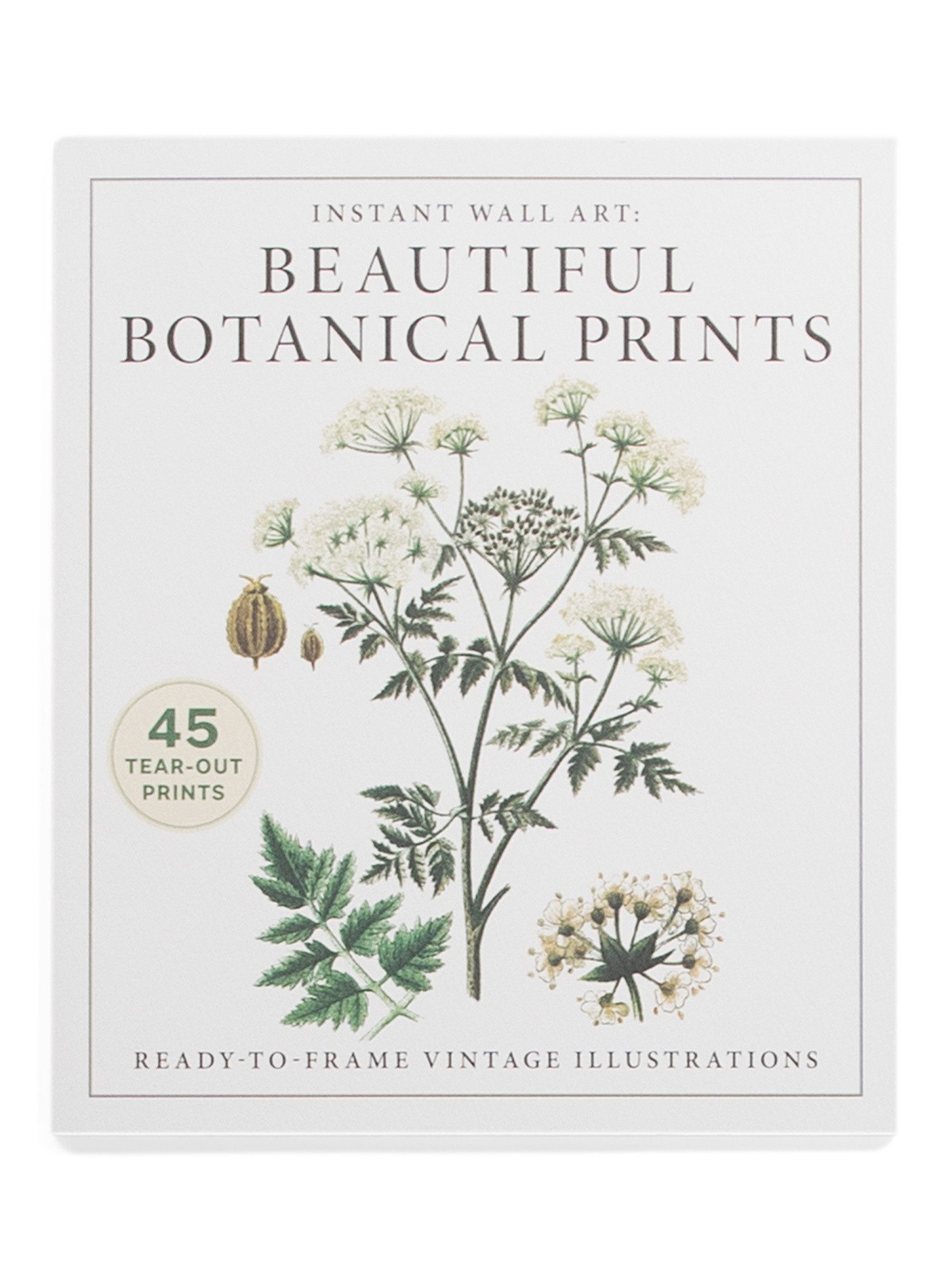 Instant Wall Art Beautiful Botanical Prints Book | TJ Maxx