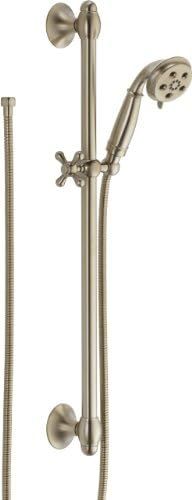 Delta Faucet 3-Spray H2Okinetic Slide Bar Hand Held Shower with Hose, Champagne Bronze 51308-CZ | Amazon (US)