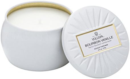 Voluspa Bourbon Vanille Petite Tin Candle, 4 Ounces | Amazon (US)