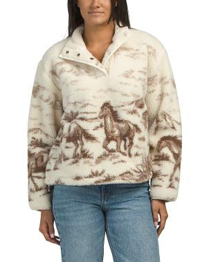 Kasey Sherpa Pullover Jacket | TJ Maxx