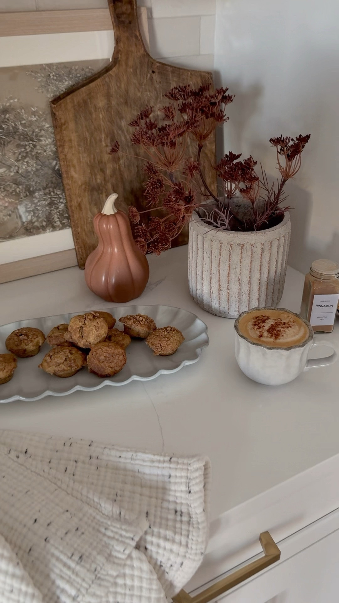 Fall coffee bar, fall decor, kitchen decor, fall decorating, cozy home, home decor, planter, coffee cup, pumpkins, planter, scalloped serving tray 

#LTKSeasonal #LTKSaleAlert #LTKHome