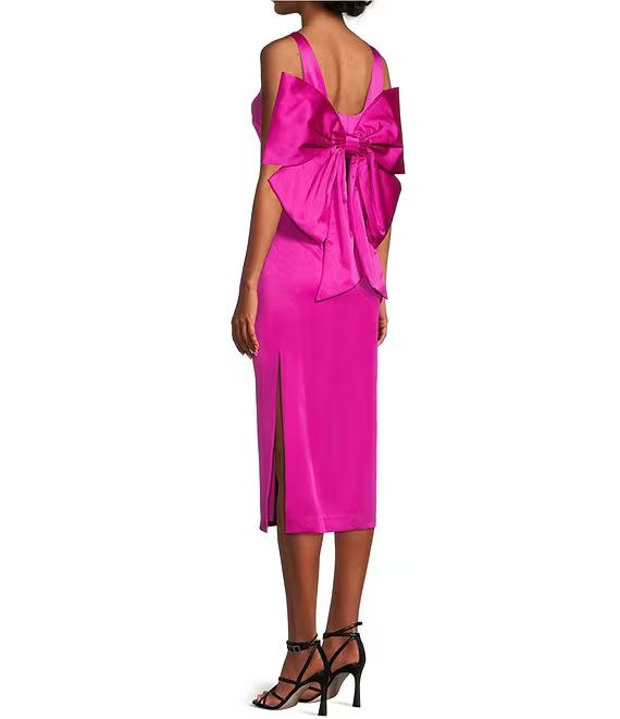 Antonio Melani Marilyn A-Line Bow Square Neck Dress | Dillard's | Dillard's