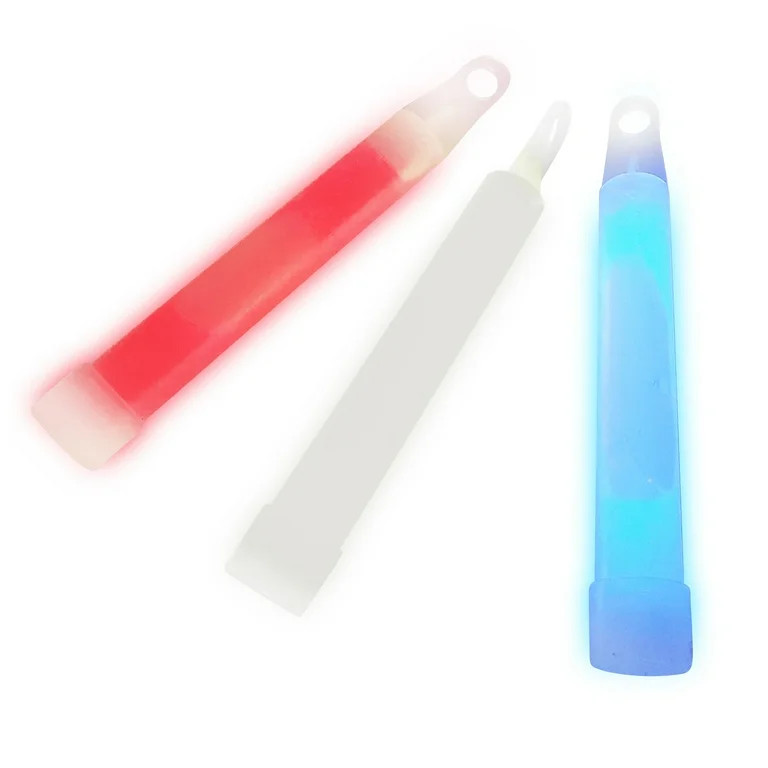 Patriotic Multi-Color Glow Sticks, 4 Count, by Way To Celebrate | Walmart (US)