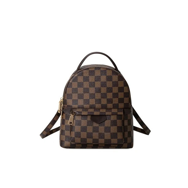 Sexy Dance Women Checkered Backpack Fashion Backpack Leather Satchel Handbag Purse School Daypack... | Walmart (US)
