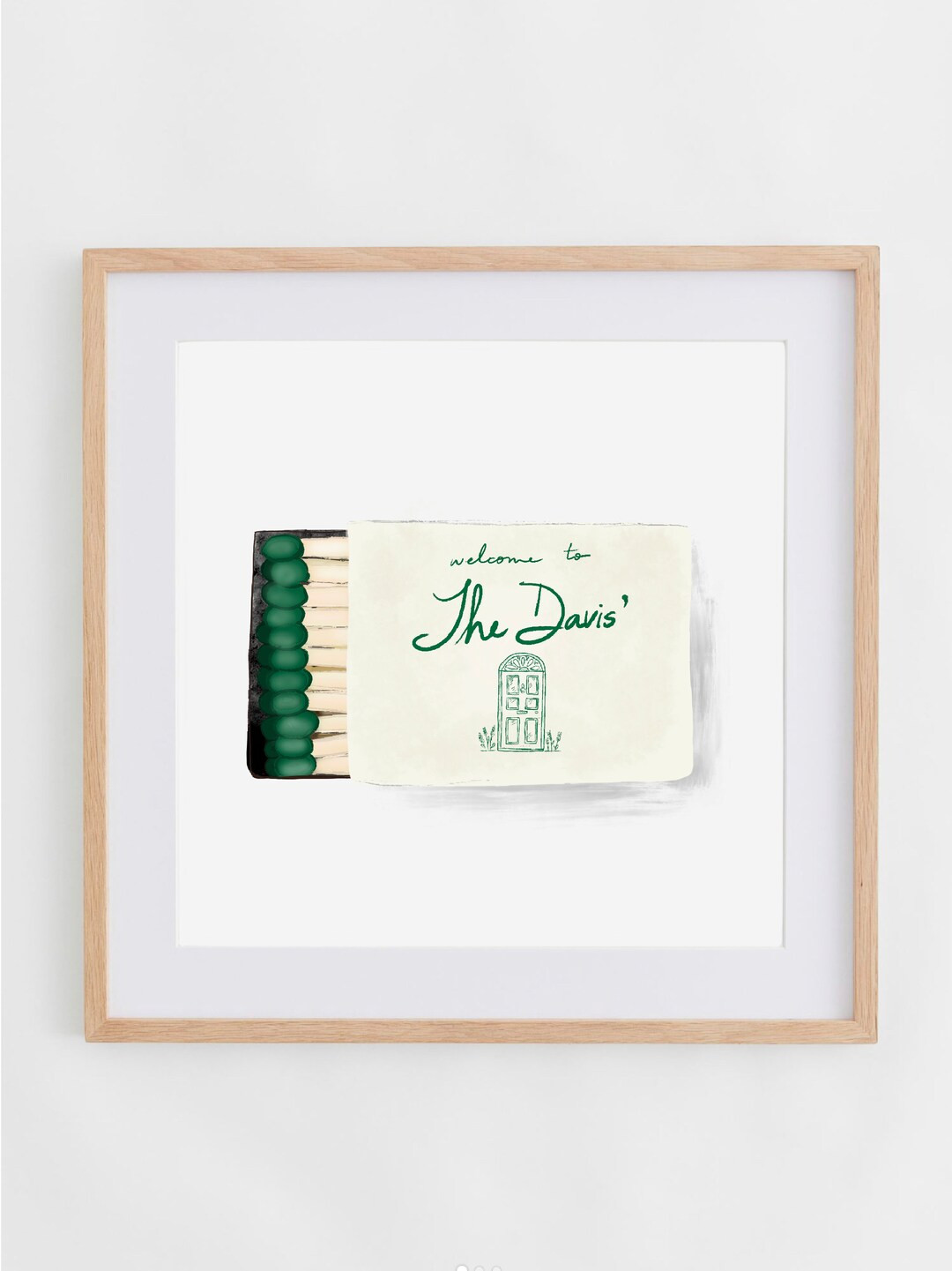 Custom Personalized Housewamring Matchbox Art Print - Etsy | Etsy (US)