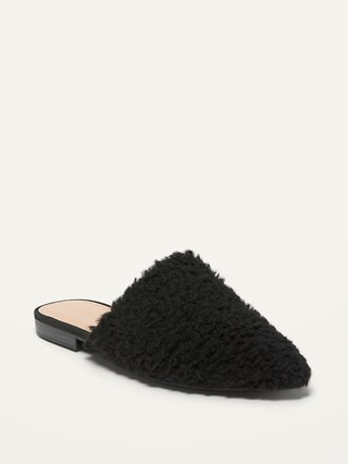 Sherpa Mule Slide Flats for Women | Old Navy (US)