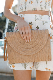 Annah Woven Clutch - Natural | Petal & Pup (US)