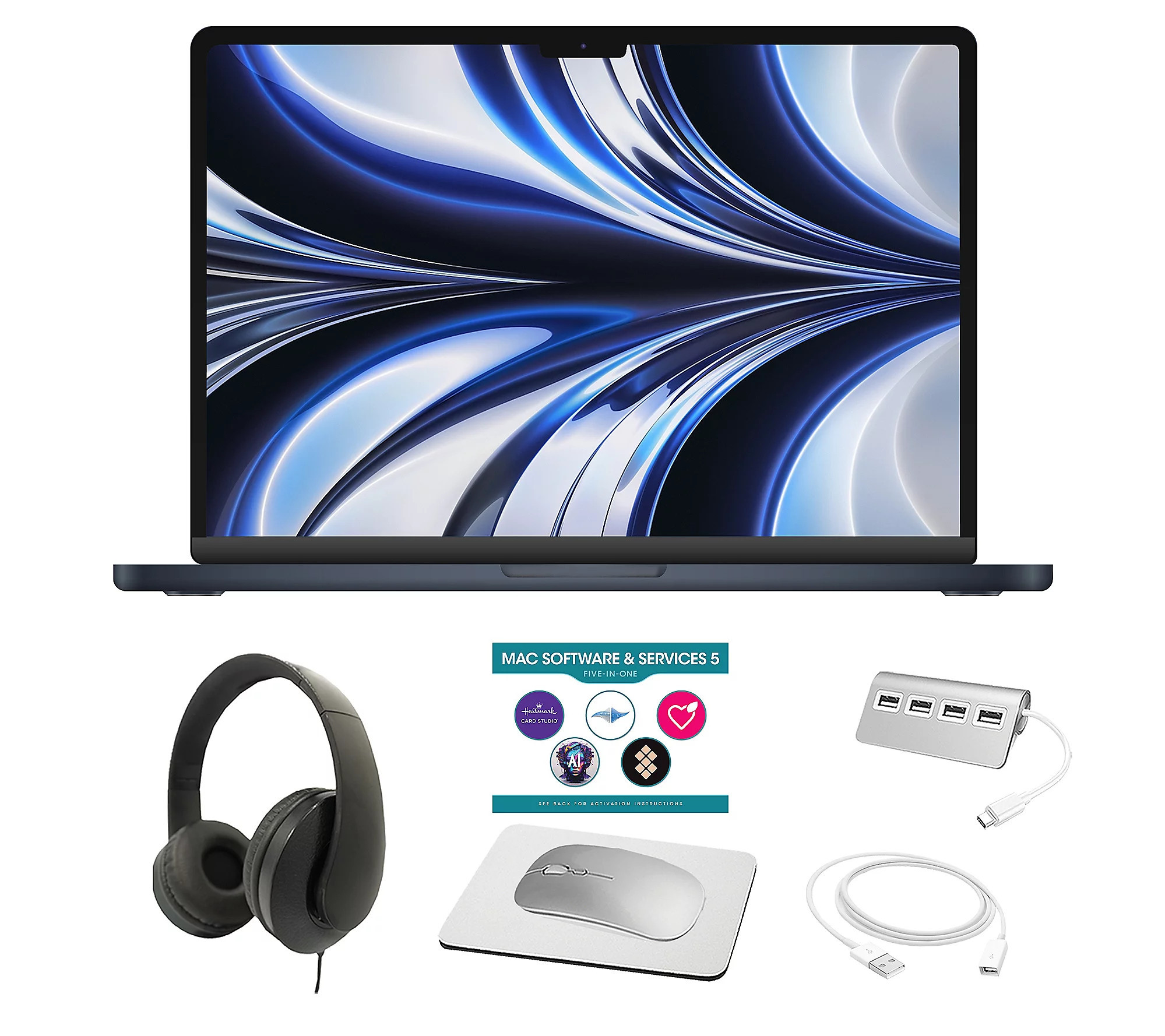 Apple Macbook Air 13"" M2 256GB 16GB Bundle | QVC