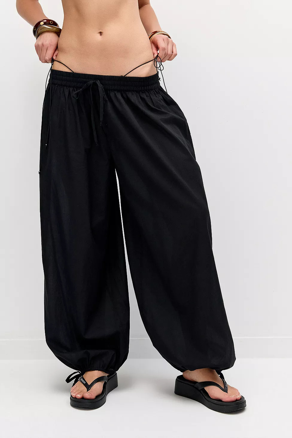 Out From Under Black XL Balloon Trousers | Urban Outfitters UK