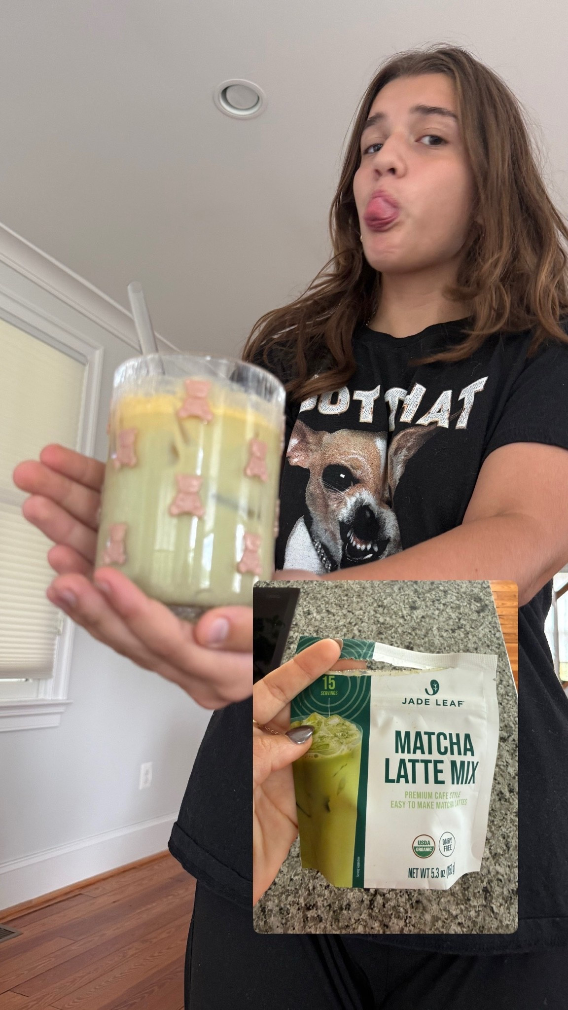 This matcha latte mix is so good 👌🏽