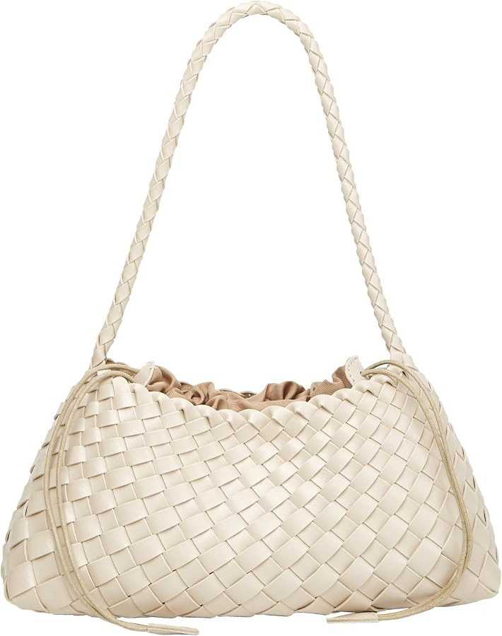 Woven Hobo Bags for Women Suede Woven Tote Bag Trendy Bucket Purse Underarm Shoulder Bag Vintage ... | Amazon (US)