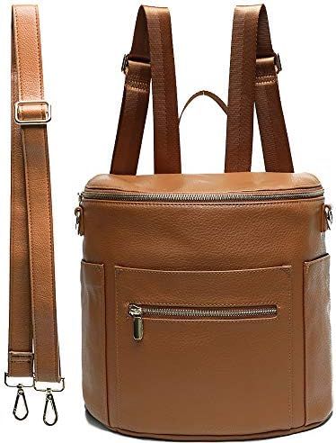 Mini Diaper Bag Leather by miss fong,Small Diaper Bag with In bag organizer, Insulated Pocket and... | Amazon (US)