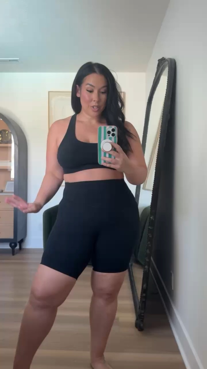 Amazon biker shorts with a built in panel. Perfect for my soft belly girlies 

midsize fashion, activewear, outfit inspo

#LTKootd #LTKActive #LTKMidsize