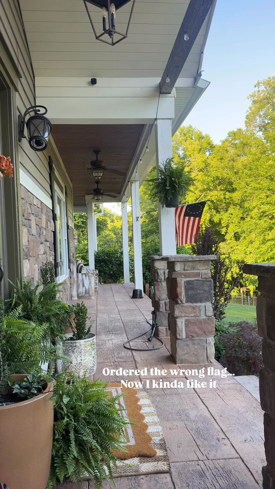 Ordered the wrong flag by accident and now I kinda love it!!! Also it’s the distressed part for me!! Feels vintage but it’s new! Memorial Day Fourth of July!

#LTKvlog #LTKHome #LTKSeasonal