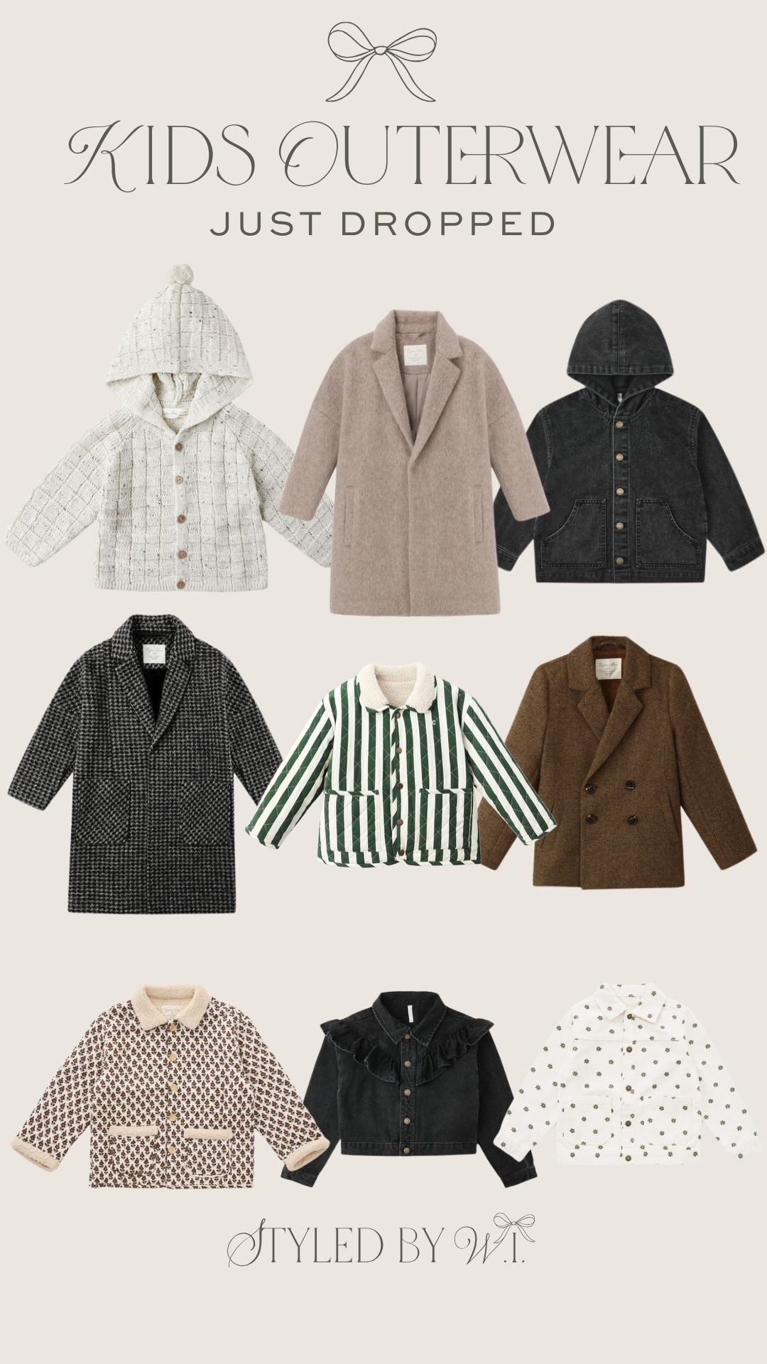 Kids outerwear from cozy to sleek. These styles will look great for a fall family session or just an everyday look! 

#LTKSeasonal #LTKStyleTip #LTKKids