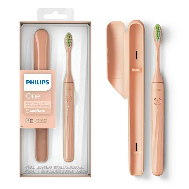 Philips One By Sonicare Rechargeable Toothbrush, Shimmer, HY1200/05 - Walmart.com | Walmart (US)