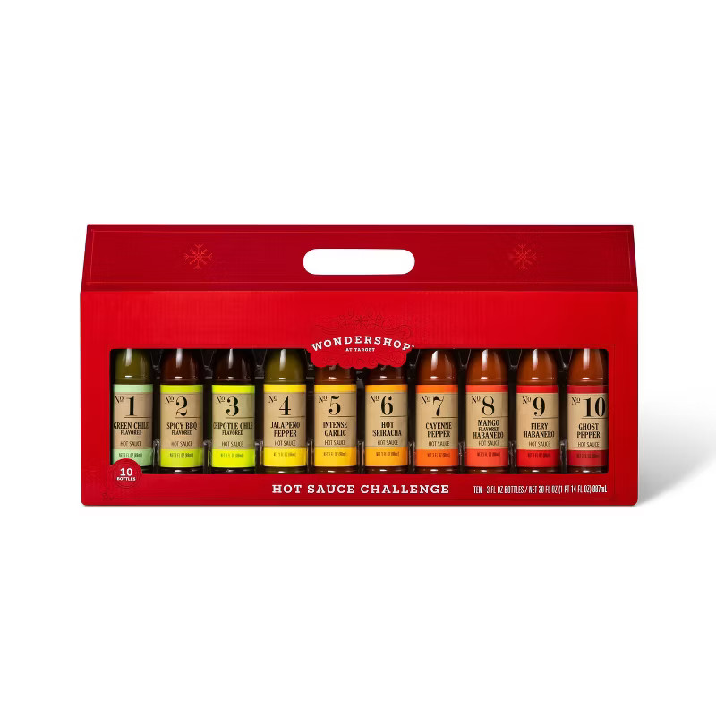 Hot Sauce Bottle Gift Set - 30oz/10pk - Wondershop™ | Target
