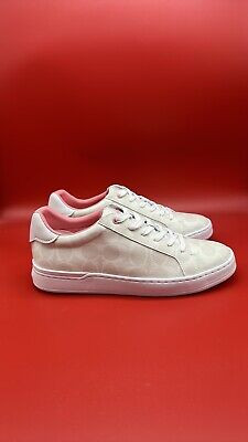 Women’s NIB coach signature clip low top sneakers optic white C3123 size 9 | eBay US
