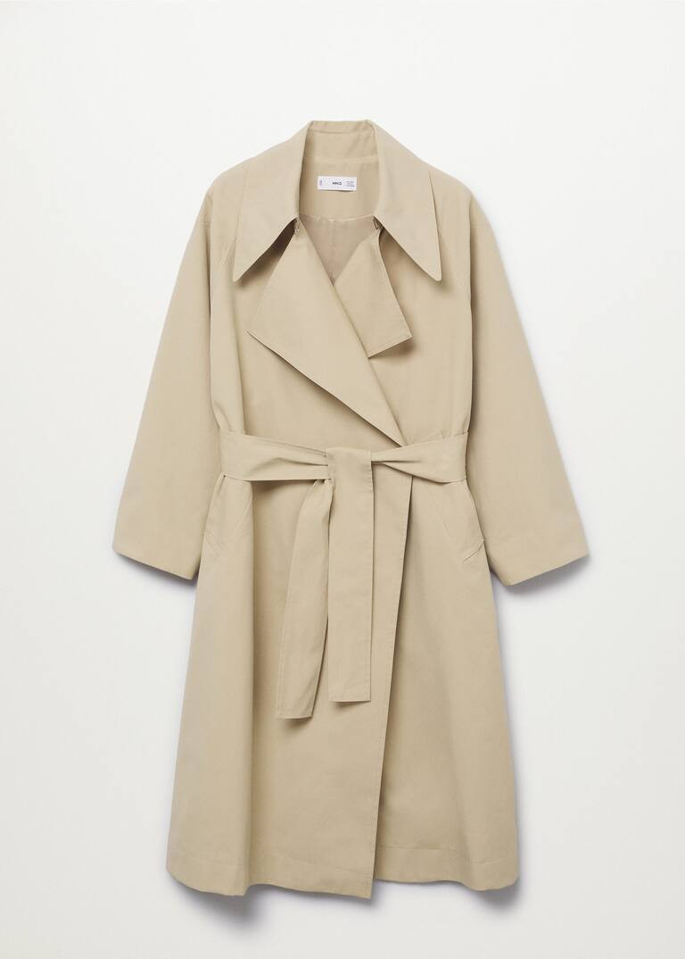 Langer fließender Trenchcoat | MANGO (AT)