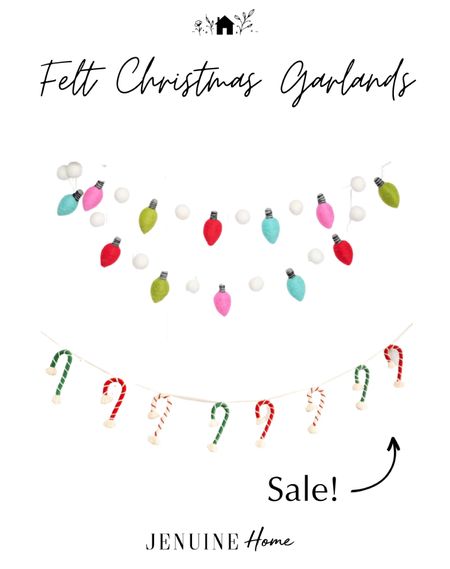 Felt Christmas garland. Felt Christmas lights. Candy cane felt garland  Sale

#LTKhome #LTKHoliday #LTKHolidaySale