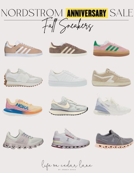 Nordstrom Anniversary Sale fall sneakers trending now! Such a great time to save big on adidas, hokas, ON Clouds & more!

#runningshoes #gazelle

#LTKShoeCrush #LTKFindsUnder100 #LTKxNSale
