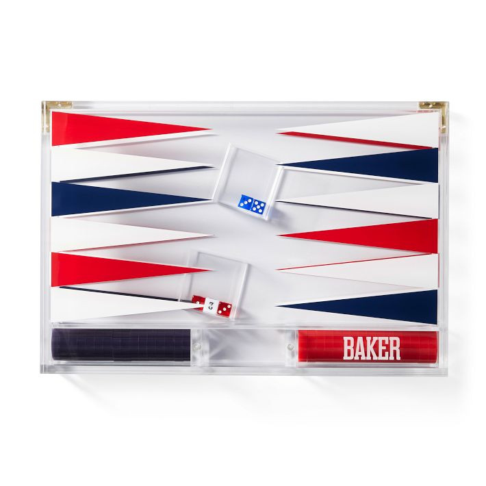 Acrylic Backgammon Game Set | Mark and Graham | Mark and Graham