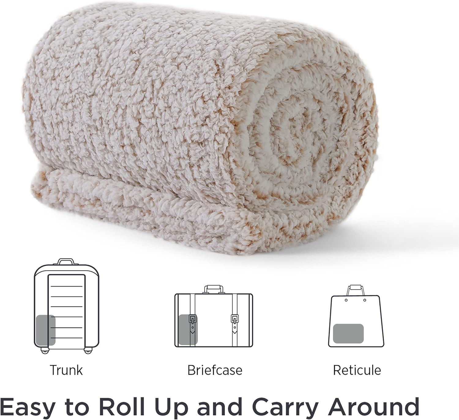 Bedsure Fleece Sherpa Throw Blanket - Super Fuzzy and Soft Throw Blanket for Couch, Lightweight W... | Amazon (US)