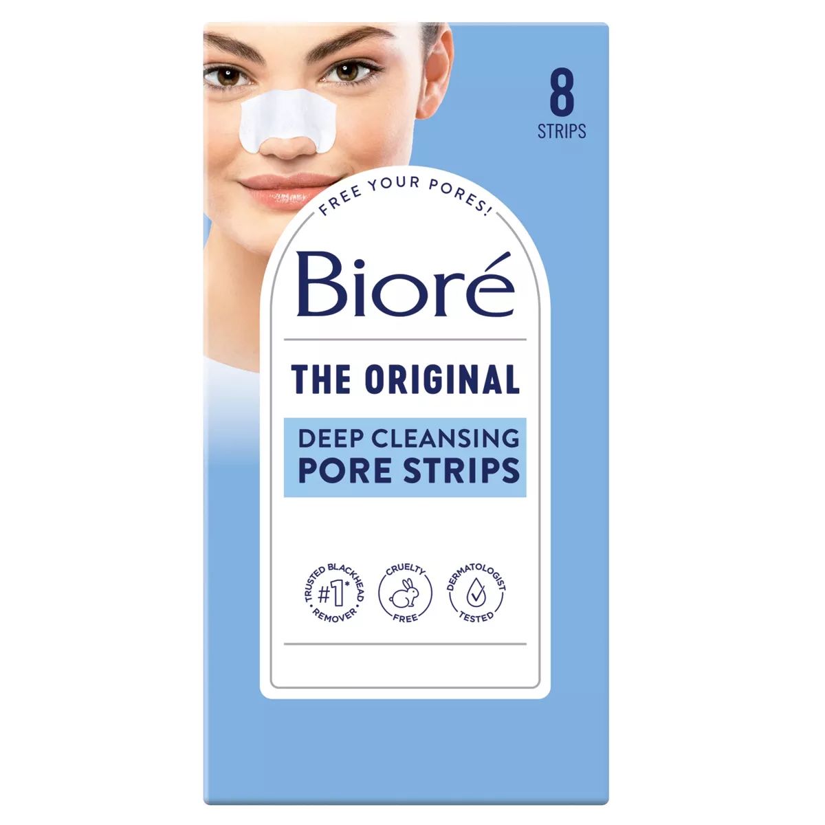 Biore Deep Cleansing Pore Strips, Original, Blackhead Remover Strips, Oil Free, Pore Unclogging -... | Target