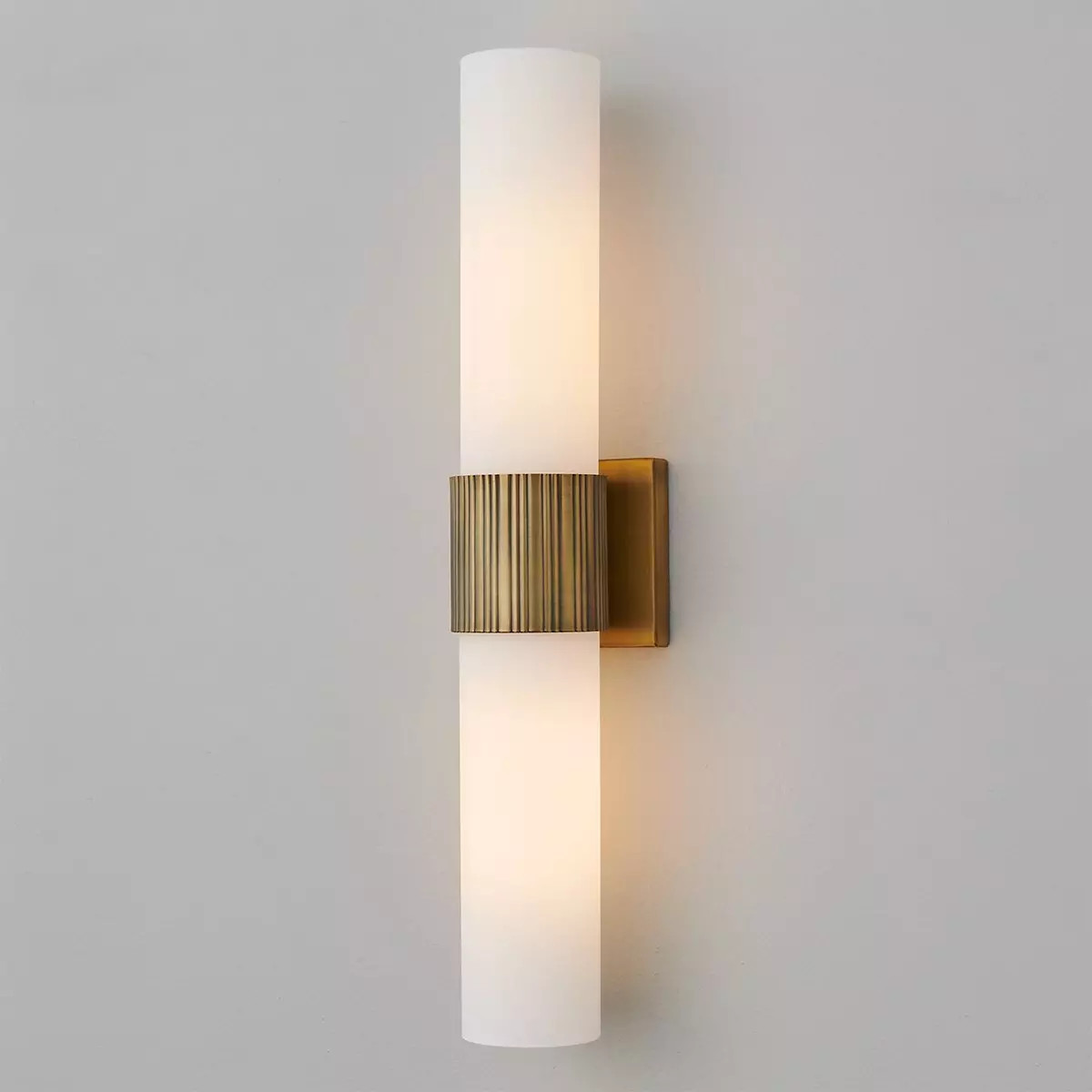 Mirza Opal Glass Bath Sconce - 2 Light | Shades of Light