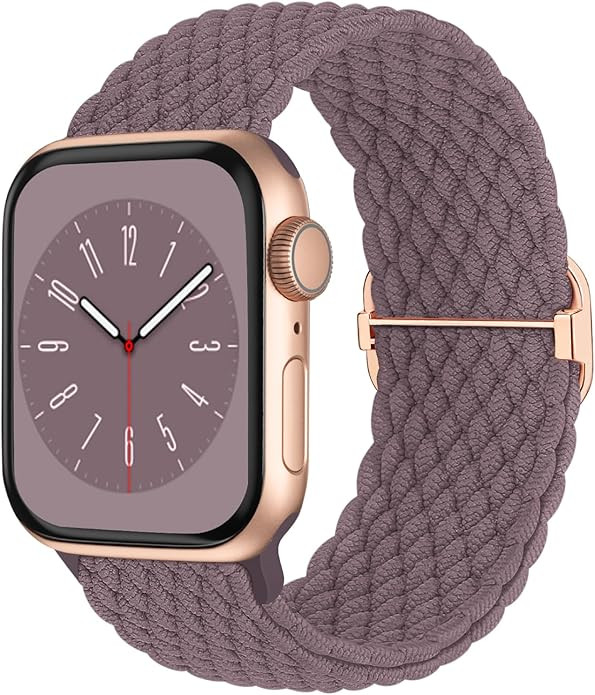 Braided Solo Loop Compatible with Apple Watch Band 38mm 40mm 41mm 42mm 44mm 45mm 49mm for Women M... | Amazon (US)