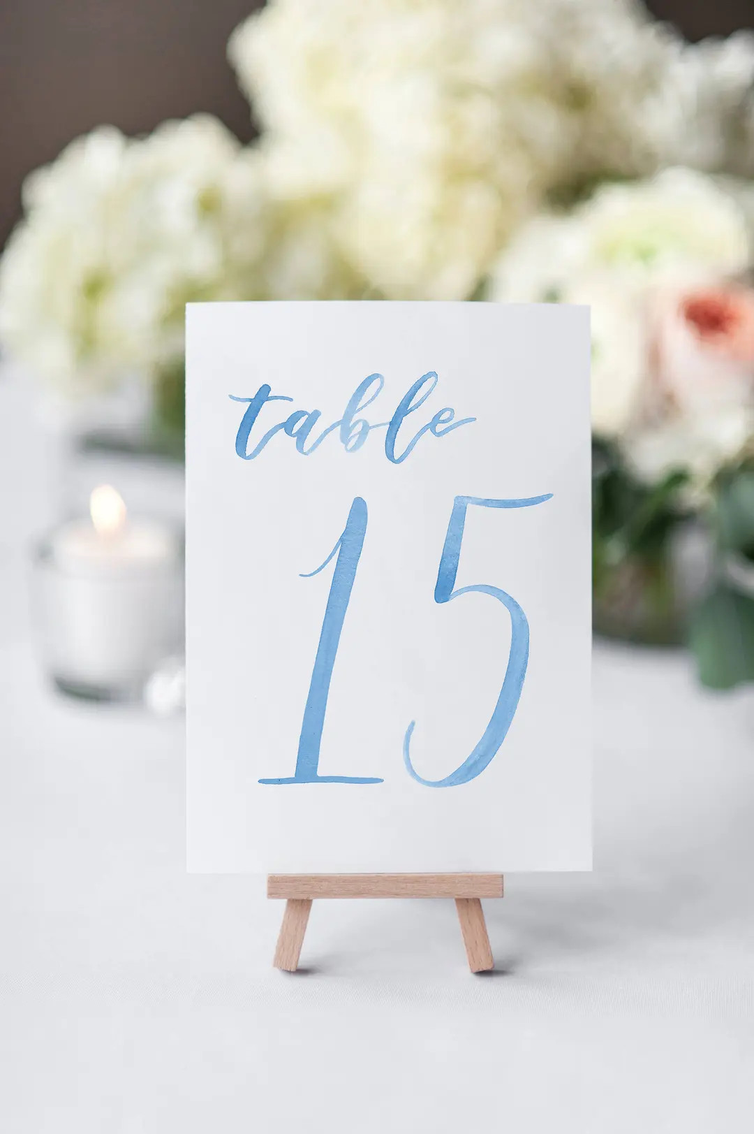 LIGHT BLUE Watercolor Wedding Table Numbers 11-20 //table Cards // Wedding // Table Numbers // Pa... | Etsy (US)