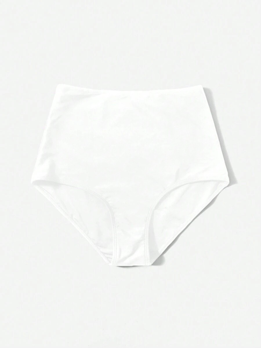 Swim Basics Women's Solid Minimalist Fitted Bikini Bottom Swimwear, For Summer Beach Vacation | SHEIN