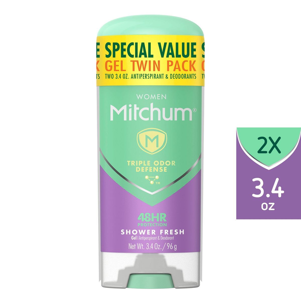 Mitchum Antiperspirant Deodorant Stick for Women, Triple Odor Defense Gel, 48 Hr Protection - Sho... | Target