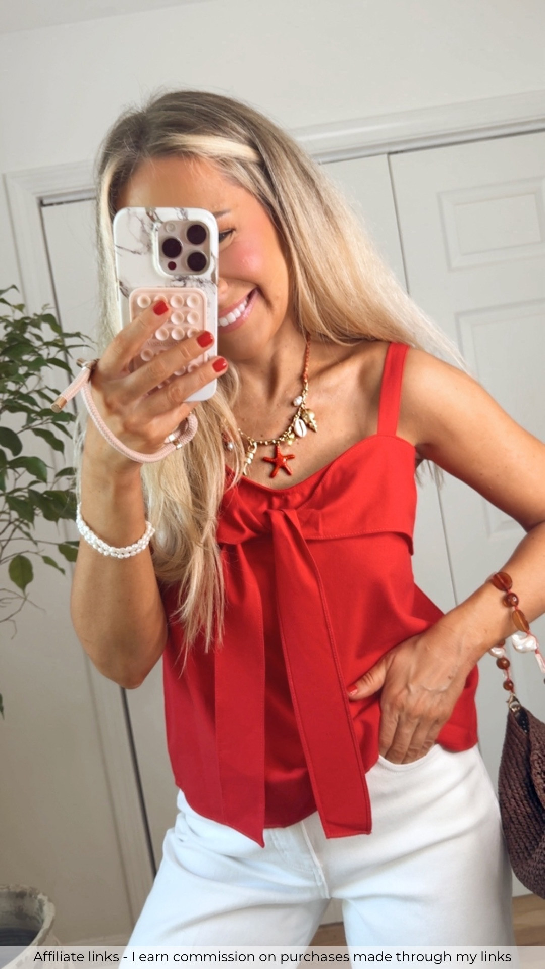Affiliate links - I earn commission on purchases made through my links | Amazon summer top
Amazon necklace