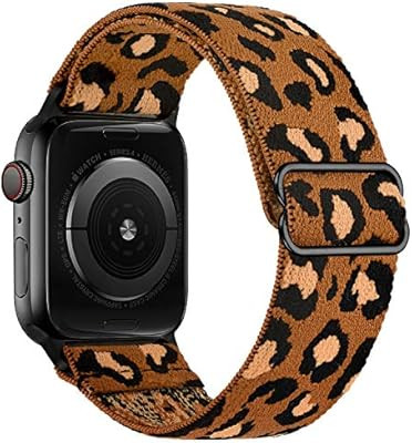 OXWALLEN Stretchy Solo Loop Compatible with Elastic Apple Watch Bands 38mm 40mm, Adjustable Braid... | Amazon (US)