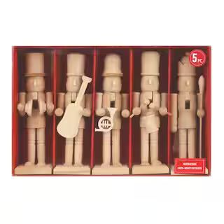 6" DIY Mini Wood Musical Nutcracker Accents, 5ct. by Make Market® | Michaels Stores