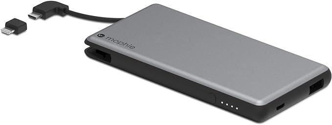 mophie Powerstation Plus External Battery with Built-in Cables for Smartphones and Tablets (6,000... | Amazon (US)
