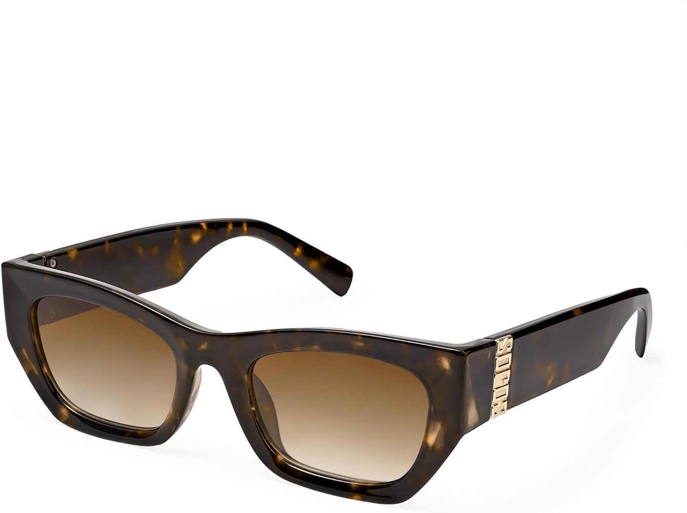 SOJOS Trendy Rectangle Cateye Sunglasses for Women Men Retro Thick Frame UV400 Lens Sunnies SJ229... | Amazon (US)