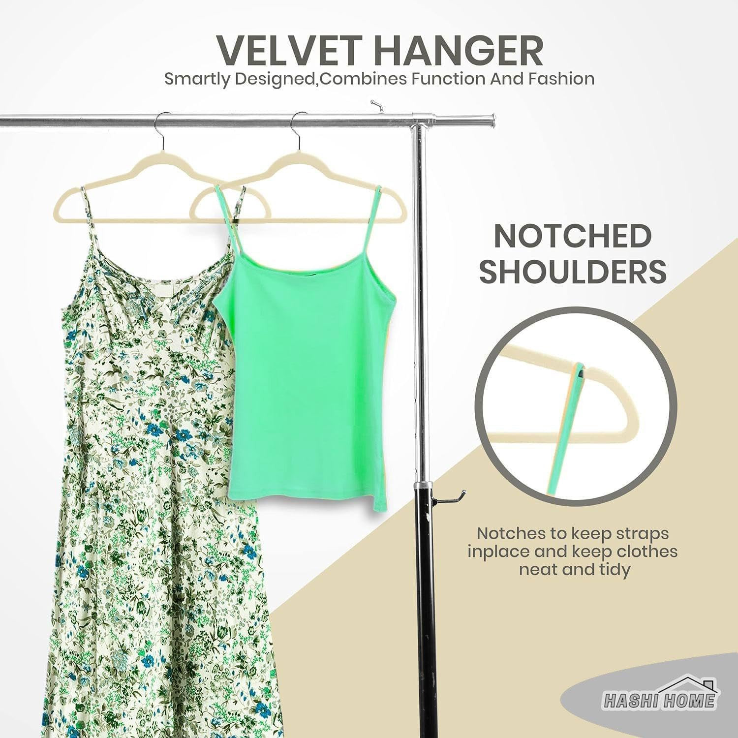 Velvet Hangers, Non Slip Clothes Felt Hanger Heavy Duty for Coat, Premium Slim Space Saving Suit ... | Amazon (UK)