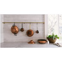 Unlacquered Solid Brass Hanging Pot & Pan, Hook Kitchen Rail Hooks For Rack Organizer | Etsy (US)