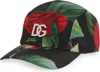 Dolce&Gabbana DG Rose Print Baseball Cap | Nordstrom | Nordstrom